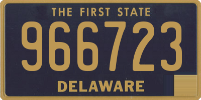 DE license plate 966723