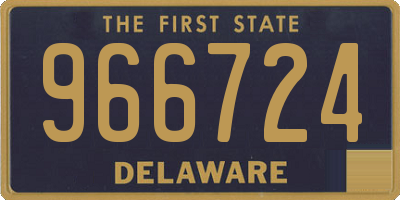 DE license plate 966724