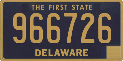 DE license plate 966726