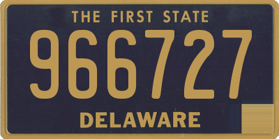 DE license plate 966727