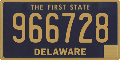 DE license plate 966728