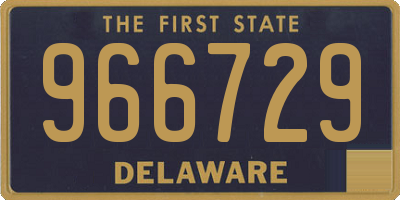 DE license plate 966729