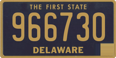 DE license plate 966730