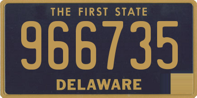 DE license plate 966735