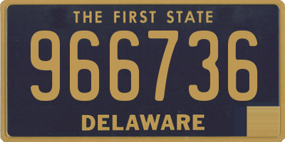 DE license plate 966736