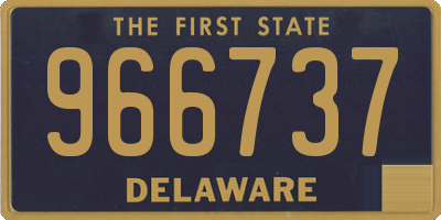 DE license plate 966737