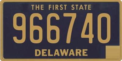 DE license plate 966740