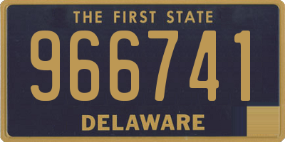 DE license plate 966741