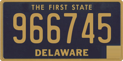 DE license plate 966745