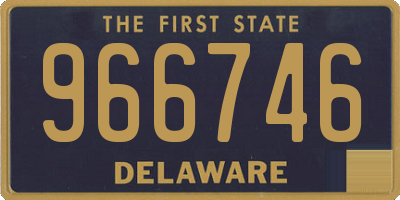 DE license plate 966746