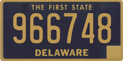 DE license plate 966748