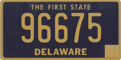 DE license plate 96675