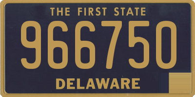 DE license plate 966750