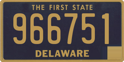 DE license plate 966751