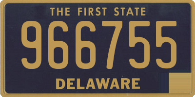 DE license plate 966755