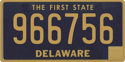 DE license plate 966756