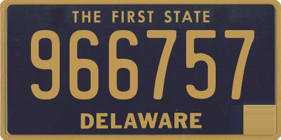 DE license plate 966757