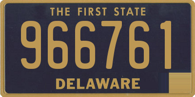 DE license plate 966761