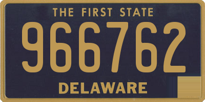 DE license plate 966762