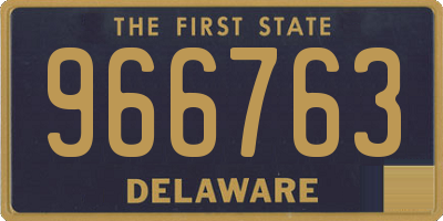 DE license plate 966763