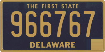 DE license plate 966767