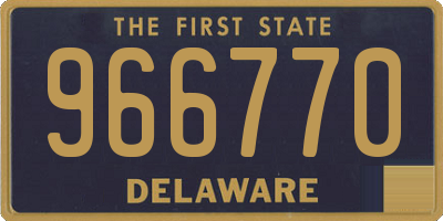 DE license plate 966770