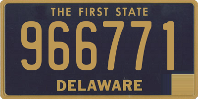 DE license plate 966771