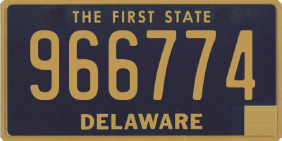 DE license plate 966774