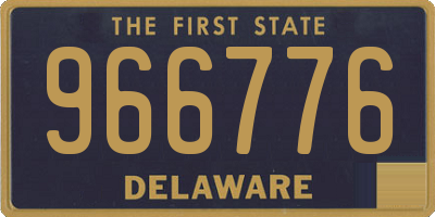 DE license plate 966776