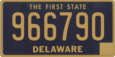 DE license plate 966790