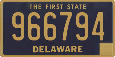 DE license plate 966794