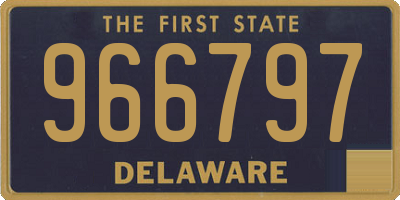 DE license plate 966797