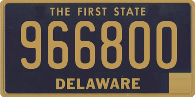 DE license plate 966800