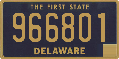 DE license plate 966801