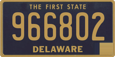 DE license plate 966802