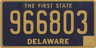 DE license plate 966803