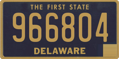 DE license plate 966804