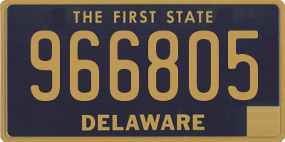 DE license plate 966805