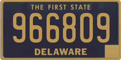 DE license plate 966809