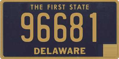 DE license plate 96681