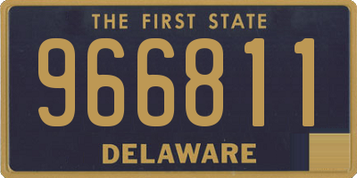 DE license plate 966811