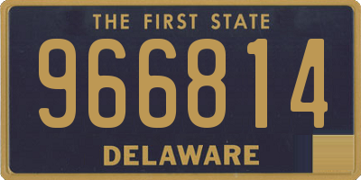 DE license plate 966814