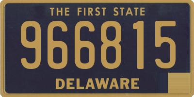 DE license plate 966815