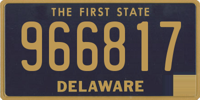 DE license plate 966817