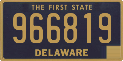 DE license plate 966819