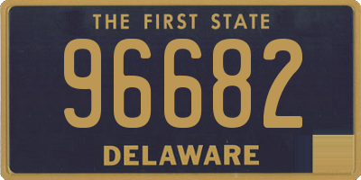 DE license plate 96682