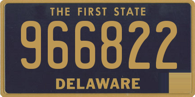 DE license plate 966822