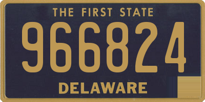 DE license plate 966824