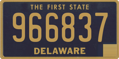 DE license plate 966837