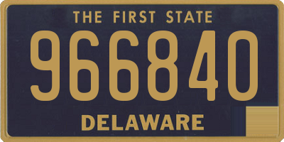 DE license plate 966840